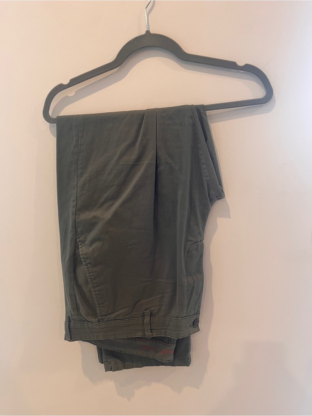 Men's Olive Green Chinos - Classic Fit